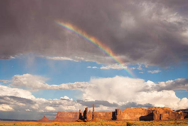 istock Rainbow and Sunshine at Monument Valley 453528181
