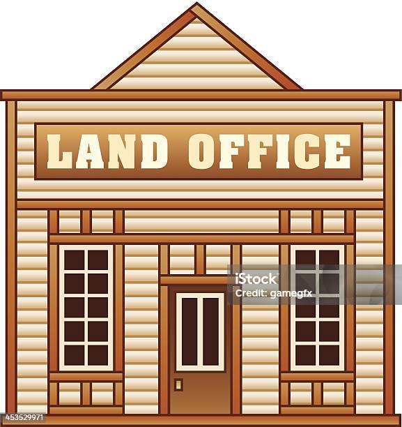 Wild West Land Office - Immagini vettoriali stock e altre immagini di Architettura - Architettura, Cowboy, Culture