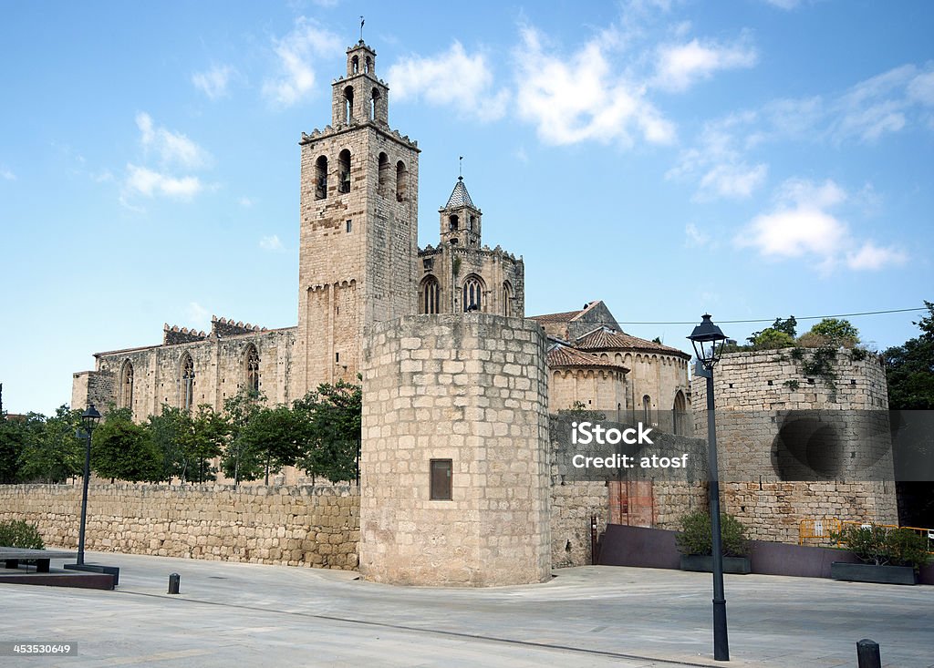 Époque romane Sant Cugat Monastère de Barcelone - Photo de Abbaye libre de droits