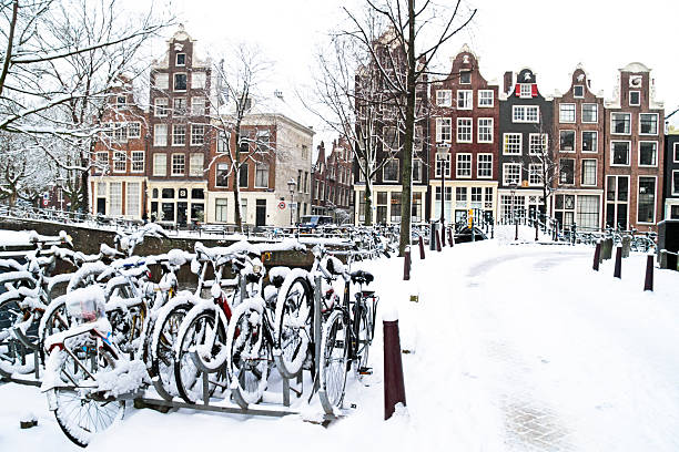 istock Snowy Amsterdam in the Netherlands 453531405