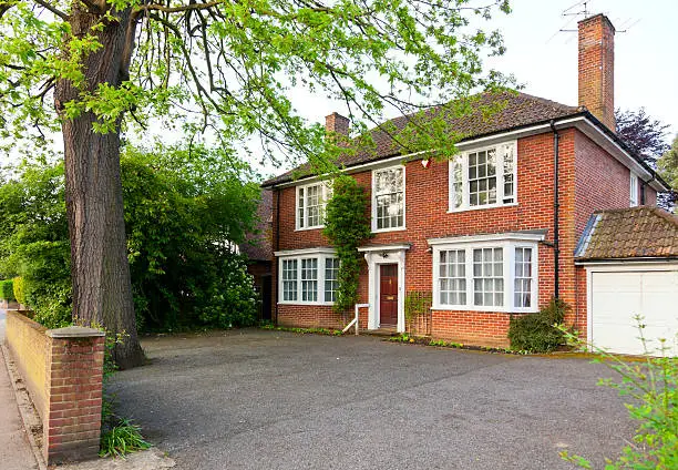 Traditional brick house in England