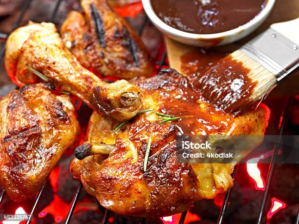 Bbq Chicken Stock Photo - Download Image Now - Appetizer, Barbecue Chicken, Char-Grilled