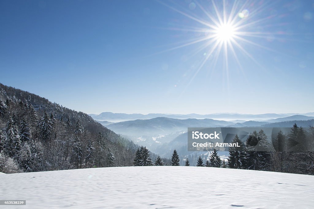 Zimowy krajobraz - Zbiór zdjęć royalty-free (Bez ludzi)