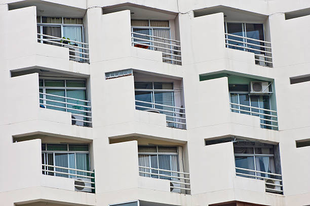 istock Architecture background of apartment in outside. 453540765
