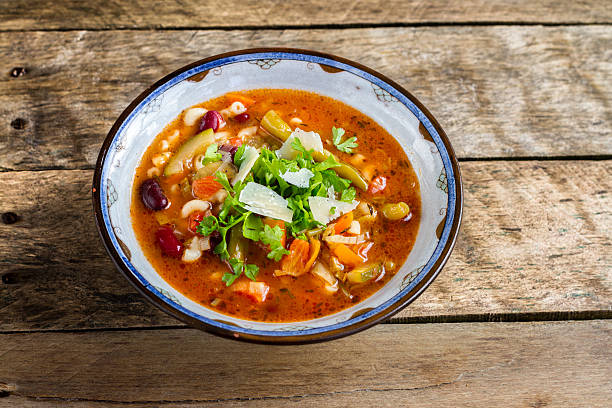 istock Italian Minestrone & Pasta Soup. 453545795