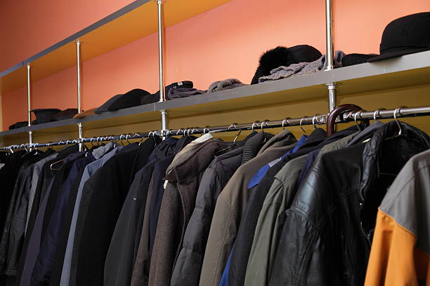 istock Many clothes in cloakroom 453549293
