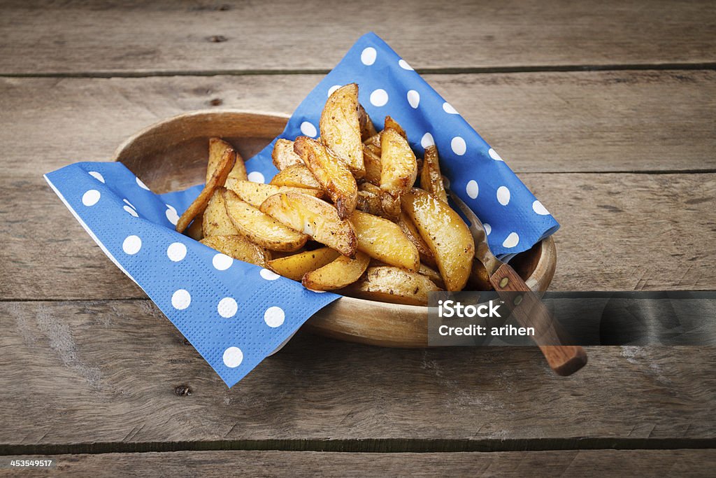 Frittierte Kartoffeln. - Lizenzfrei Abnehmen Stock-Foto