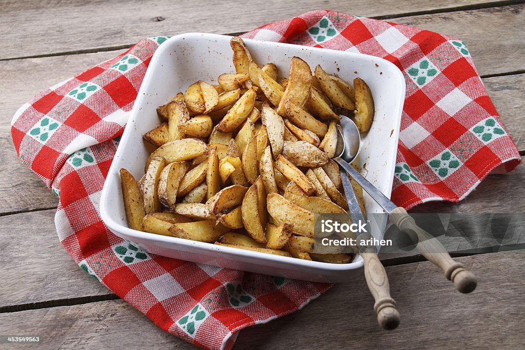 Fried potatoes. Freshly made home fried potatoes. Oven Stock Photo