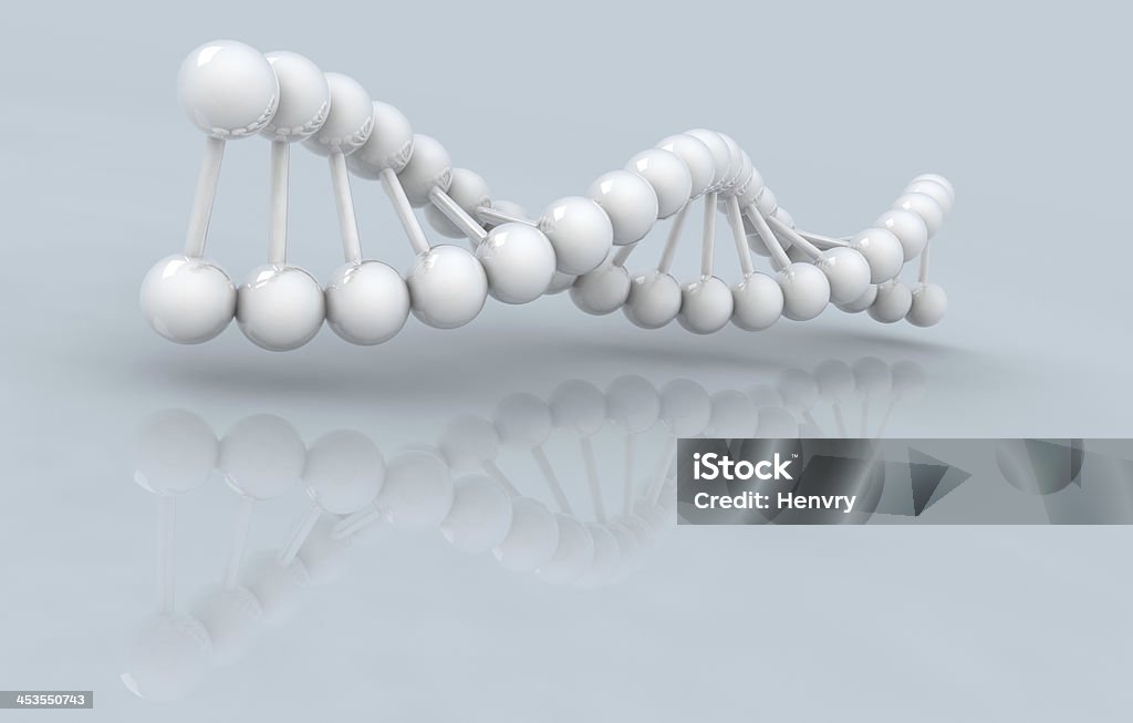 white DNA-Modell - Lizenzfrei DNA Stock-Foto