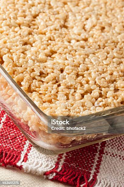 Marshmallow Crispy Rice Treat Stock Photo - Download Image Now - Breakfast Cereal, Cereal Plant, Crunchy