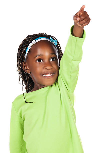 istock Cute african girl 453552057