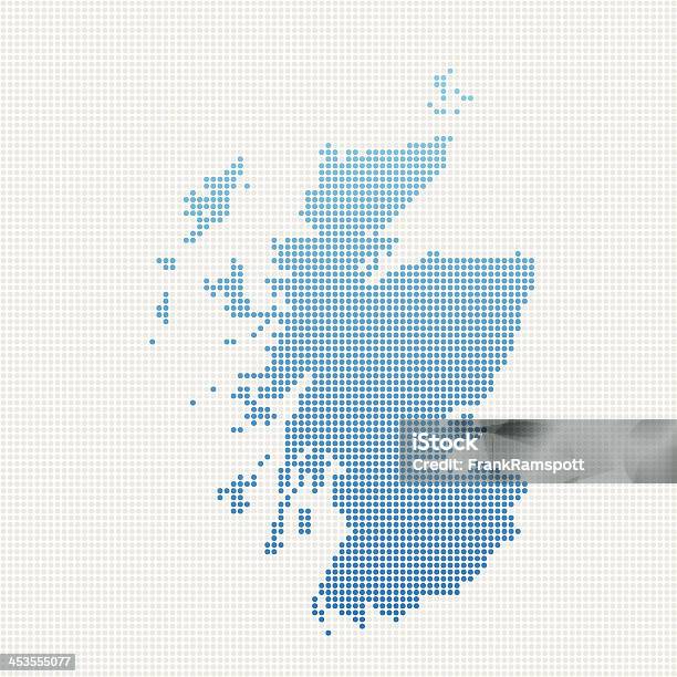 Ilustración de Escocia Mapa Punto Azul De Patrón y más Vectores Libres de Derechos de Escocia - Escocia, Mapa, Azul