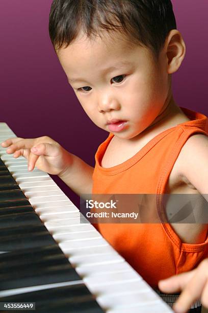 Boy Playing The Piano Stock Photo - Download Image Now - 2-3 Years, Asia, Asian and Indian Ethnicities