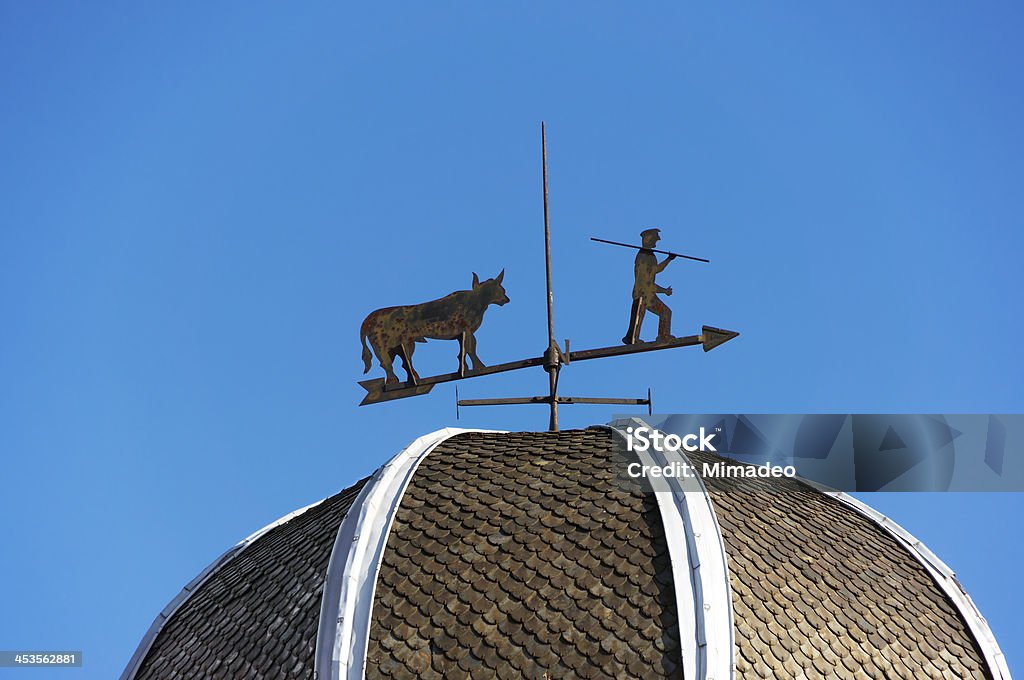 Wetterfahne vor blauem Himmel - Lizenzfrei Baskenland Stock-Foto