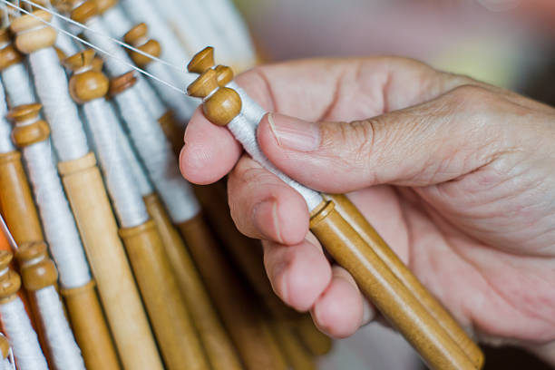 istock Bobbin lace, traditional handicrafts 453566325