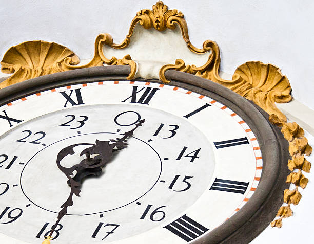 istock Close up of an artistic old clock 453570277