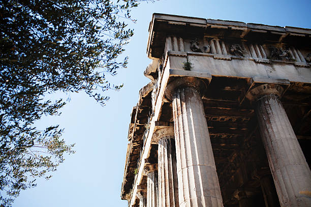 Temple of Hephaisteion stock photo