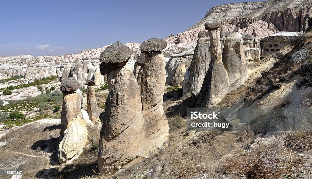 Formaciones de arenisca en Capadocia, Turquía - Foto de stock de Aire libre libre de derechos