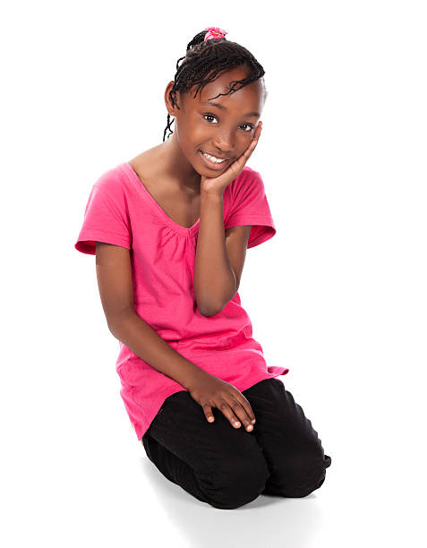 istock Cute african girl 453571897
