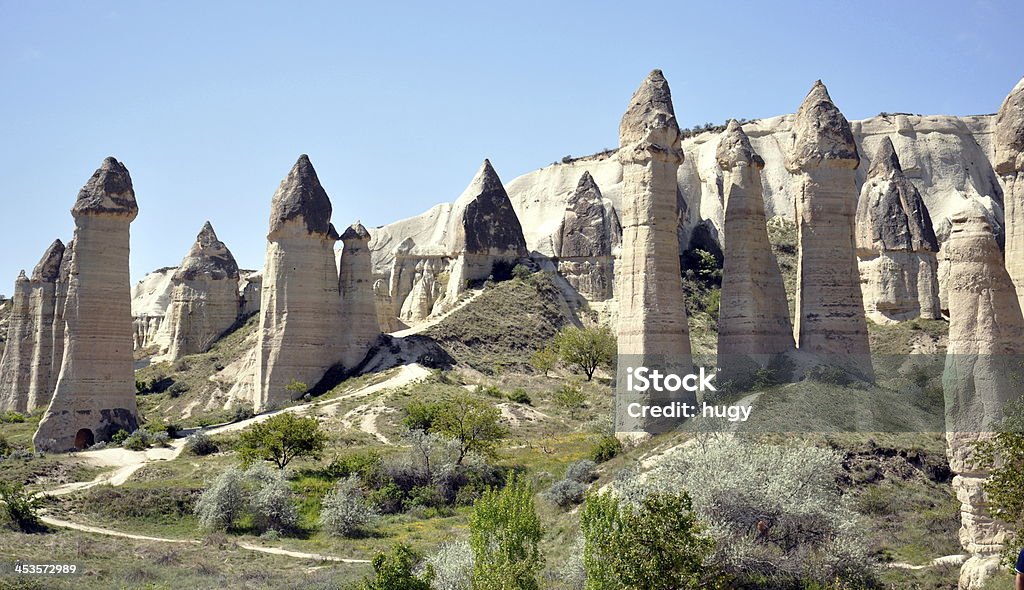 Formaciones de arenisca en Capadocia, Turquía - Foto de stock de Aire libre libre de derechos