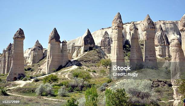 Sandstone Formations W Kapadocja Turcja - zdjęcia stockowe i więcej obrazów Anatolia - Anatolia, Aranżacja, Azja