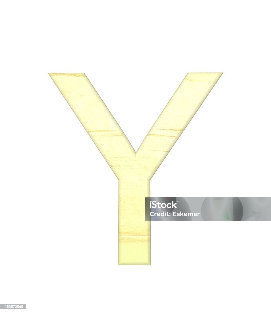Buchstabe Y - Lizenzfrei Alphabet Stock-Foto