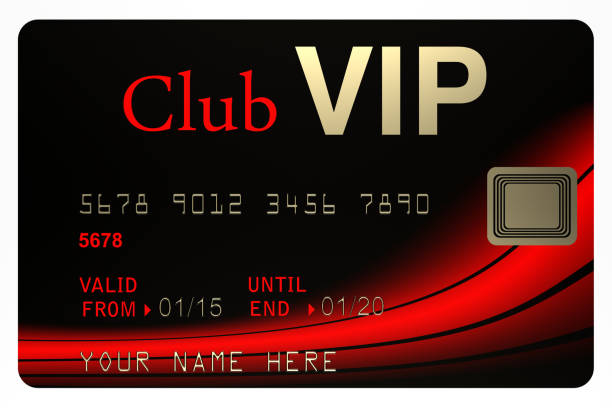 club vip card stock photo