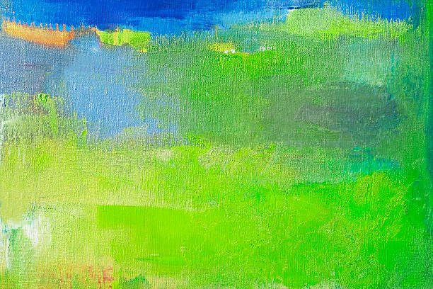 istock Abstract painted green and blue art backgrounds. 453574413
