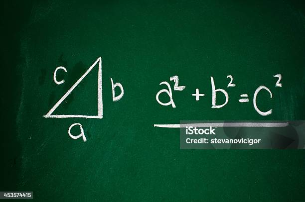 Pythagorean Theorem Foto de stock y más banco de imágenes de Pitágoras - Pitágoras, Educación, Enseñar