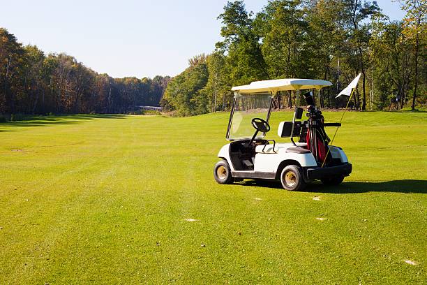 istock Golf-cart car on golf course 453577001