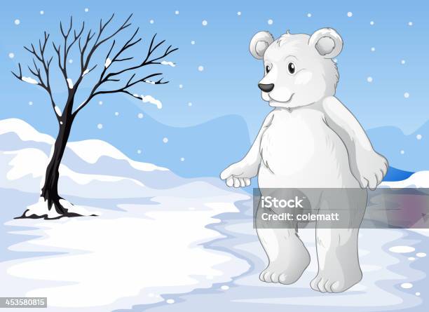 Niedźwiedź Polarny Zamrażania - Stockowe grafiki wektorowe i więcej obrazów Ilustracja - Ilustracja, Pejzaże, Ulica