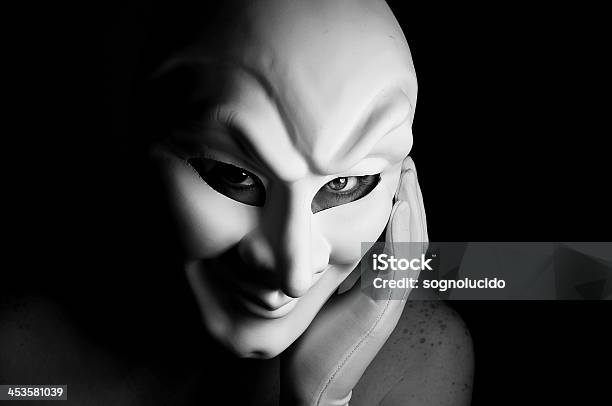 The Mask Stock Photo - Download Image Now - Black Background, Black Color, Camouflage Clothing