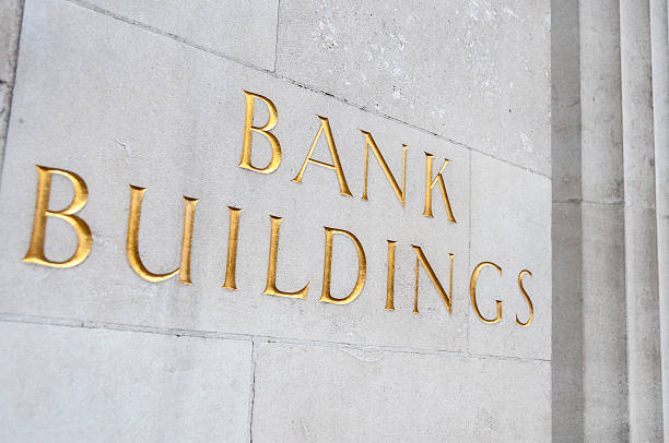 istock Bank Buidings Sign 453586461