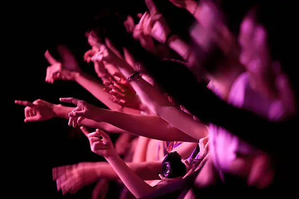 Photo of Waving during the concert