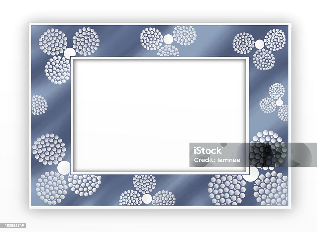 Sfere in orizzontale blu Frame - Illustrazione stock royalty-free di Amore