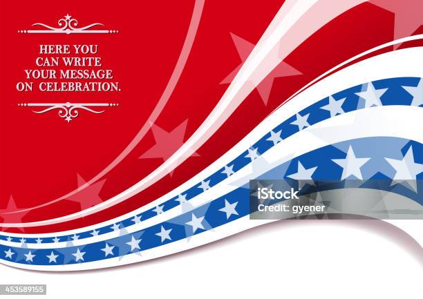 Usa Holiday Stock Illustration - Download Image Now - Red, Star Shape, White Color