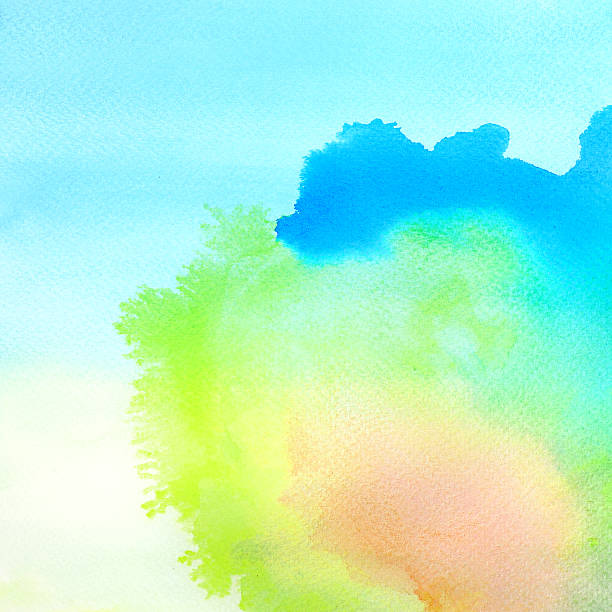 istock Abstract  watercolor hand painted background 453590163