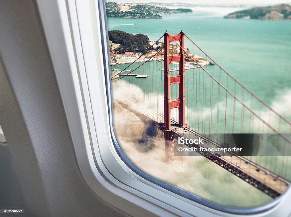 Puente Golden gate de adornos - Foto de stock de Avión libre de derechos