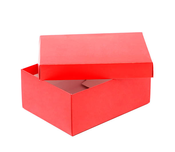 istock Opend red shoe box isolated on a white background 453595197