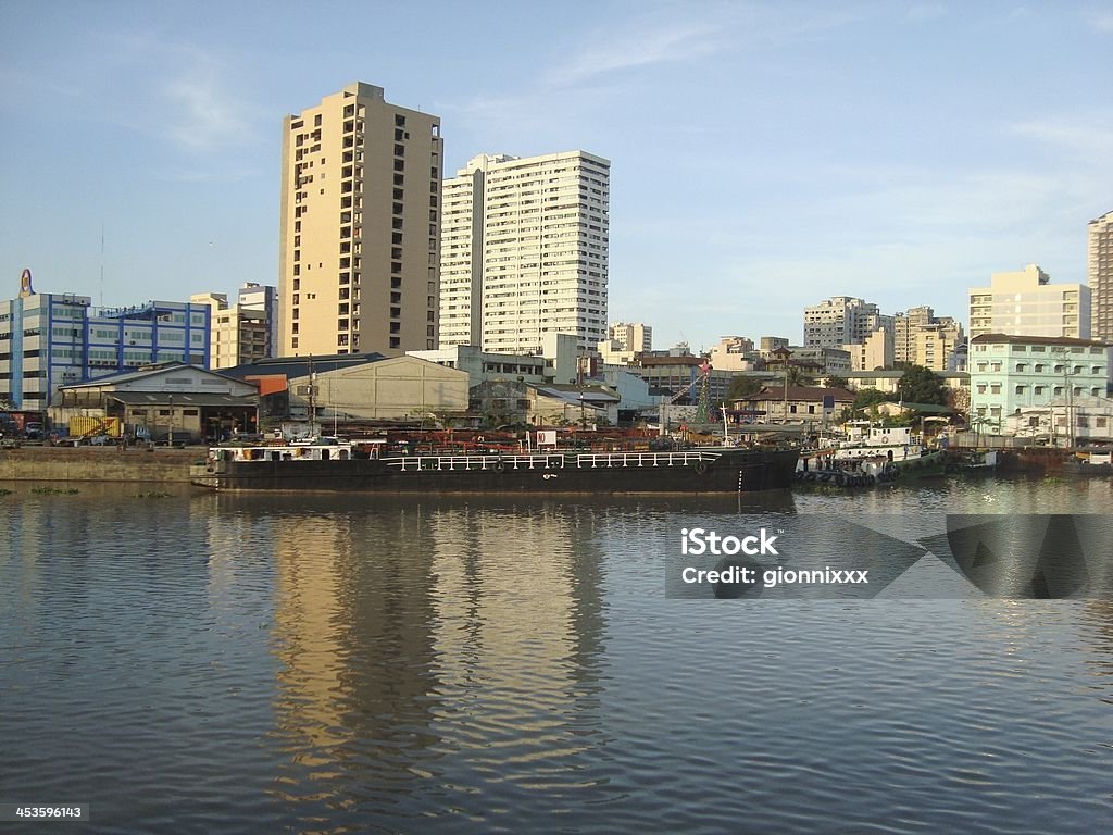 Pasig river and Binondo district, Manila - Philippines Cityscape of Binondo district and Pasig river, Manila Binondo Stock Photo
