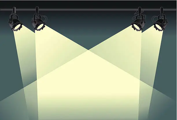 Vector illustration of spotlight background