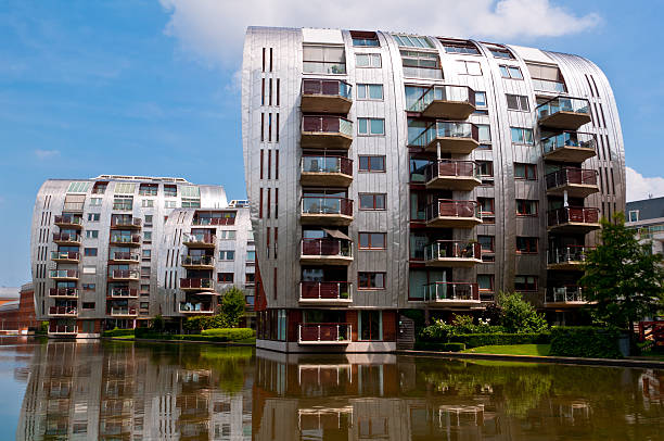 istock Beautiful Modern Architecture Residential Apartment Buildings 453600875
