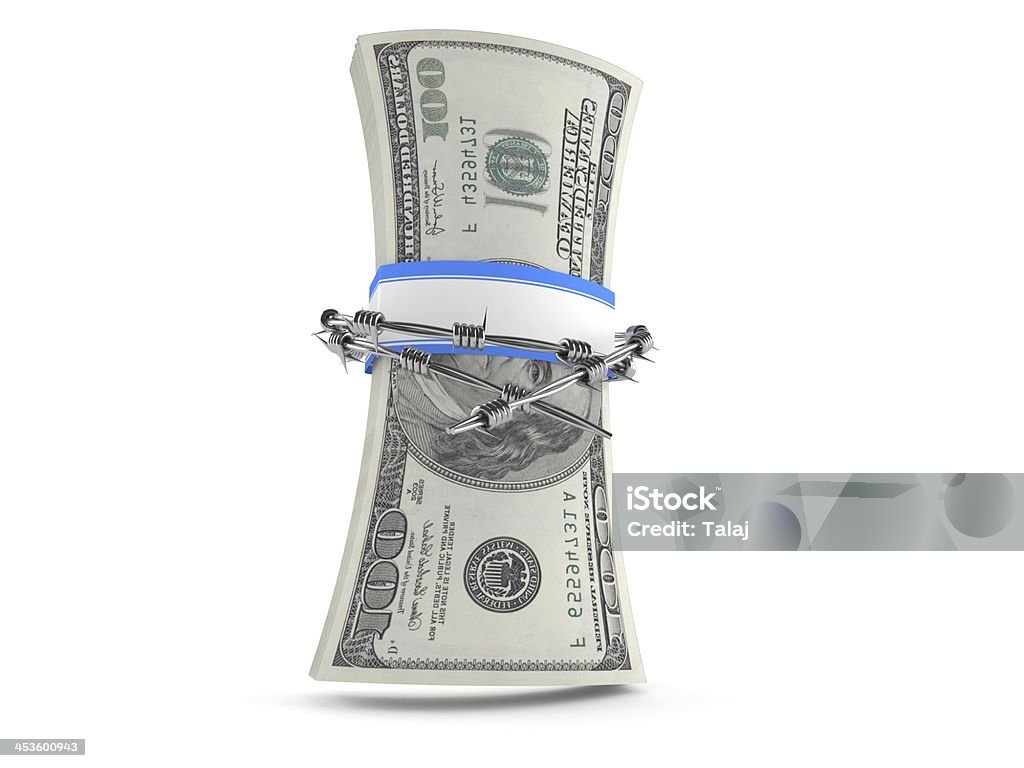Money trap Money trap concept American One Hundred Dollar Bill Stock Photo