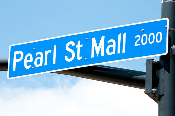 istock Pearl St Mall street Sign 453601213