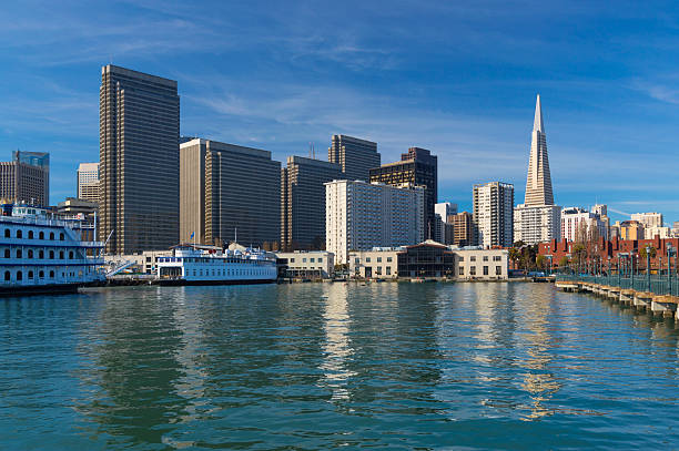 istock San Francisco waterfront skyline w/ water reflections 453602337
