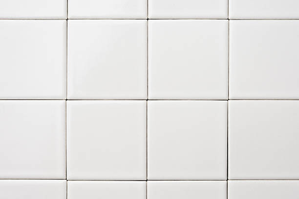 istock Close-up of white tile background 453602587