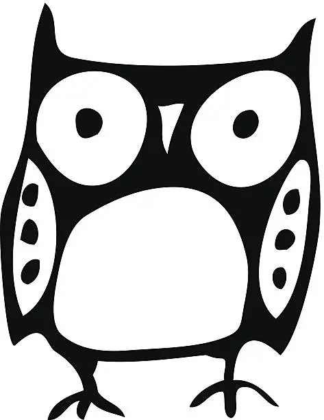 Vector illustration of owl