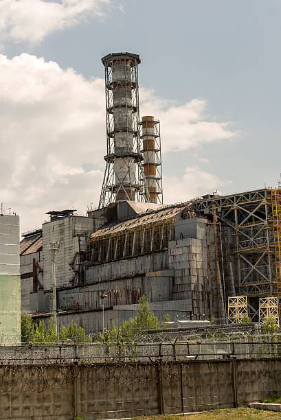istock Chernobyl Reactor 4 close up w/ sarcophagus 453603919