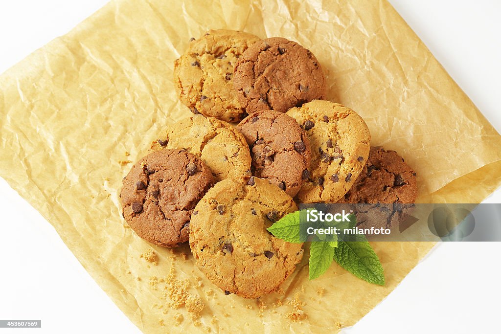 chocolate chip cookies - Lizenzfrei Ansicht aus erhöhter Perspektive Stock-Foto