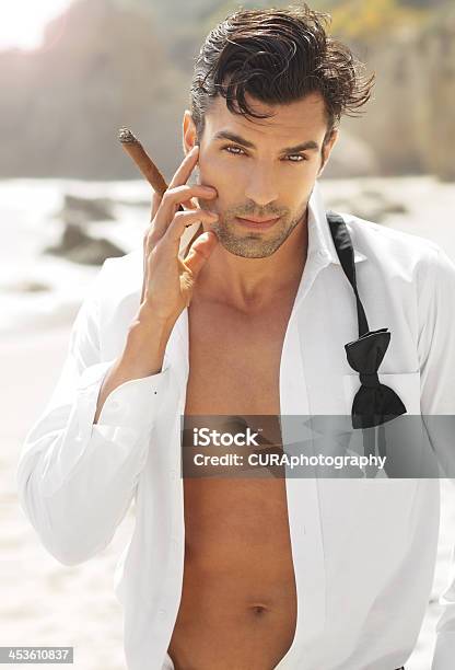 Sexy Cool Guy Stock Photo - Download Image Now - Cigar, Open, Tuxedo